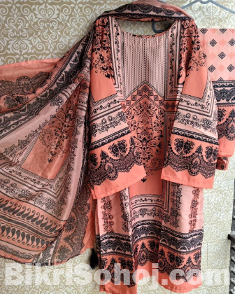 ✨ Premium Quality Dubai Print Three Piece